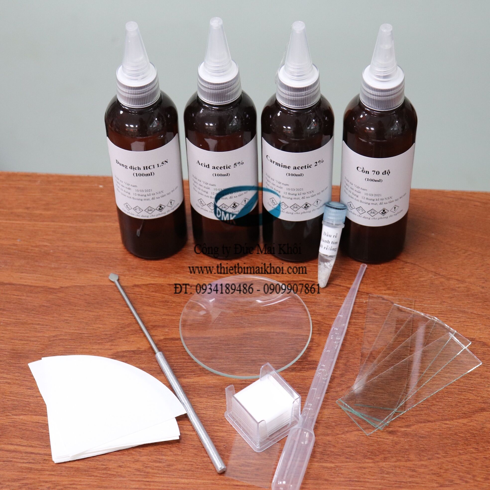 [HCM]Làm tiêu bản nguyên phân 10 phút với bộ dụng cụ hoá chất nhuộm nhiễm sắc thể