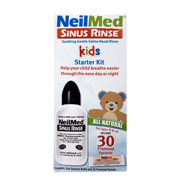 Bình rửa mũi NeilMed trẻ em (30 gói muối)