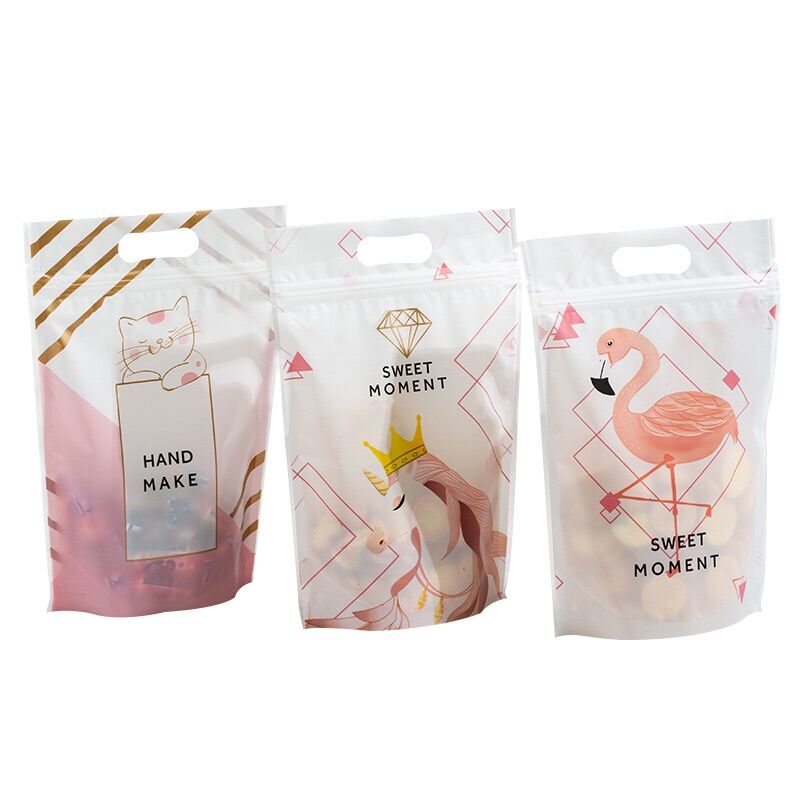 Túi zip đựng bánh kẹo loại 200gr ( 1 set một mẫu )