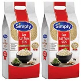 Chỉ 98.000 đ/2 kg = 2 túi hút chân không gạo lứt thơm st25 simply