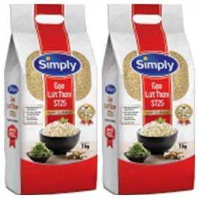 CHỈ 86.800 đ/2 kg = 2 túi hút chân không GẠO LỨT THƠM ST25 SIMPLY