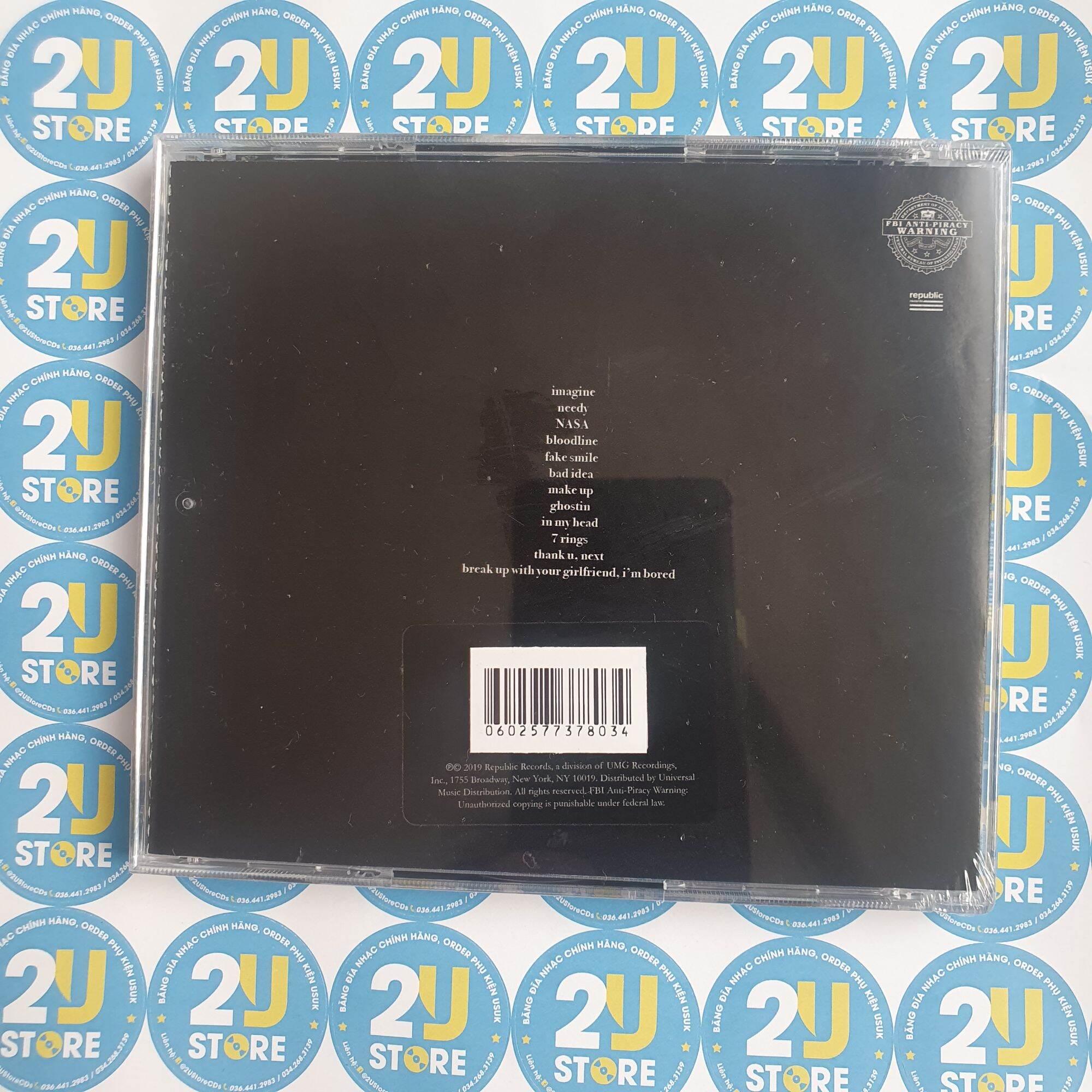 CD album Thank U, Next - Ariana Grande 2U Store CDs