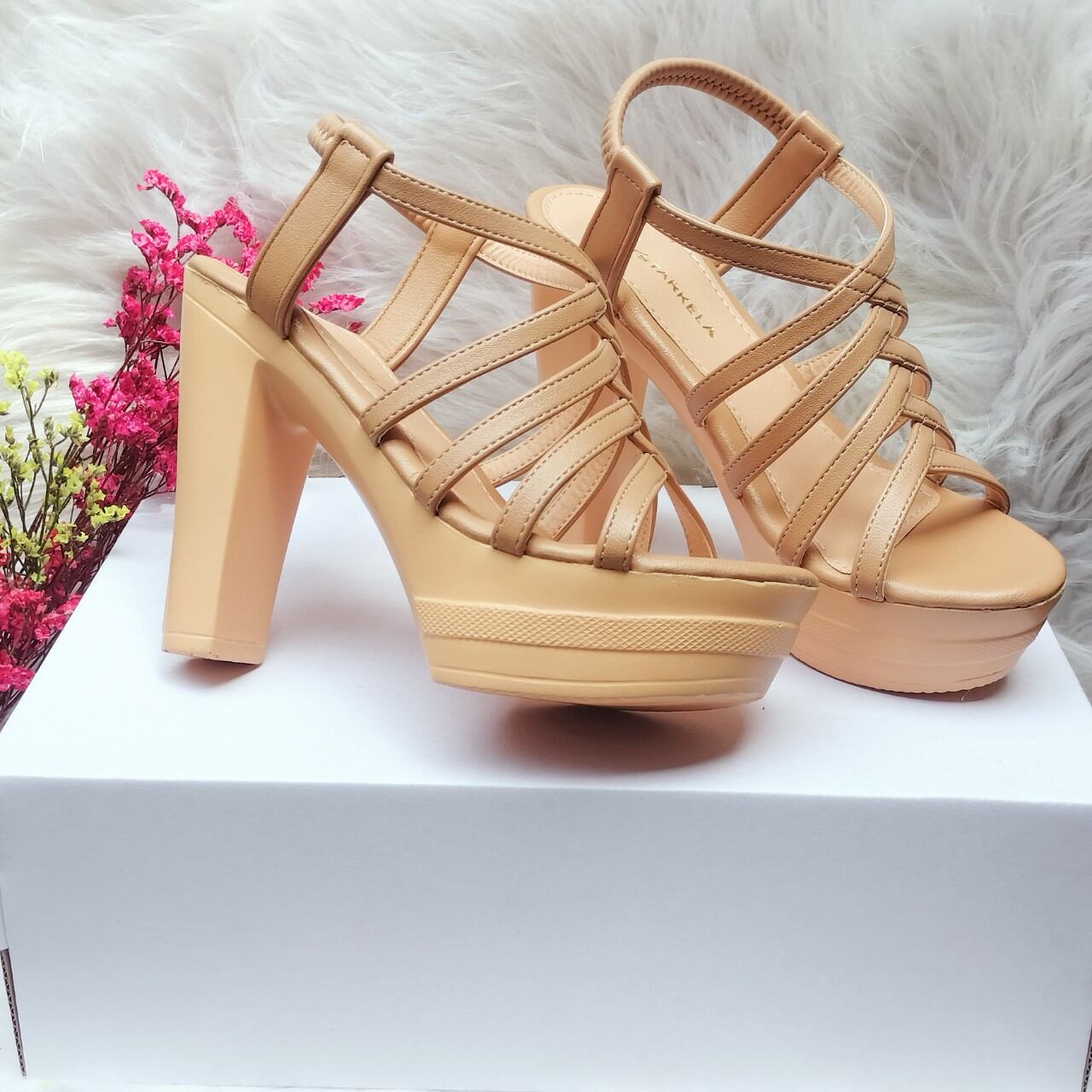 Sandal Cao Gót Nữ Đế Xuồng Cao 12p.Hậu Thun