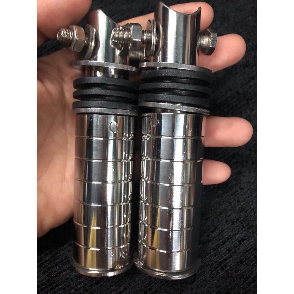 Gác chân xếp sau xe dream inox