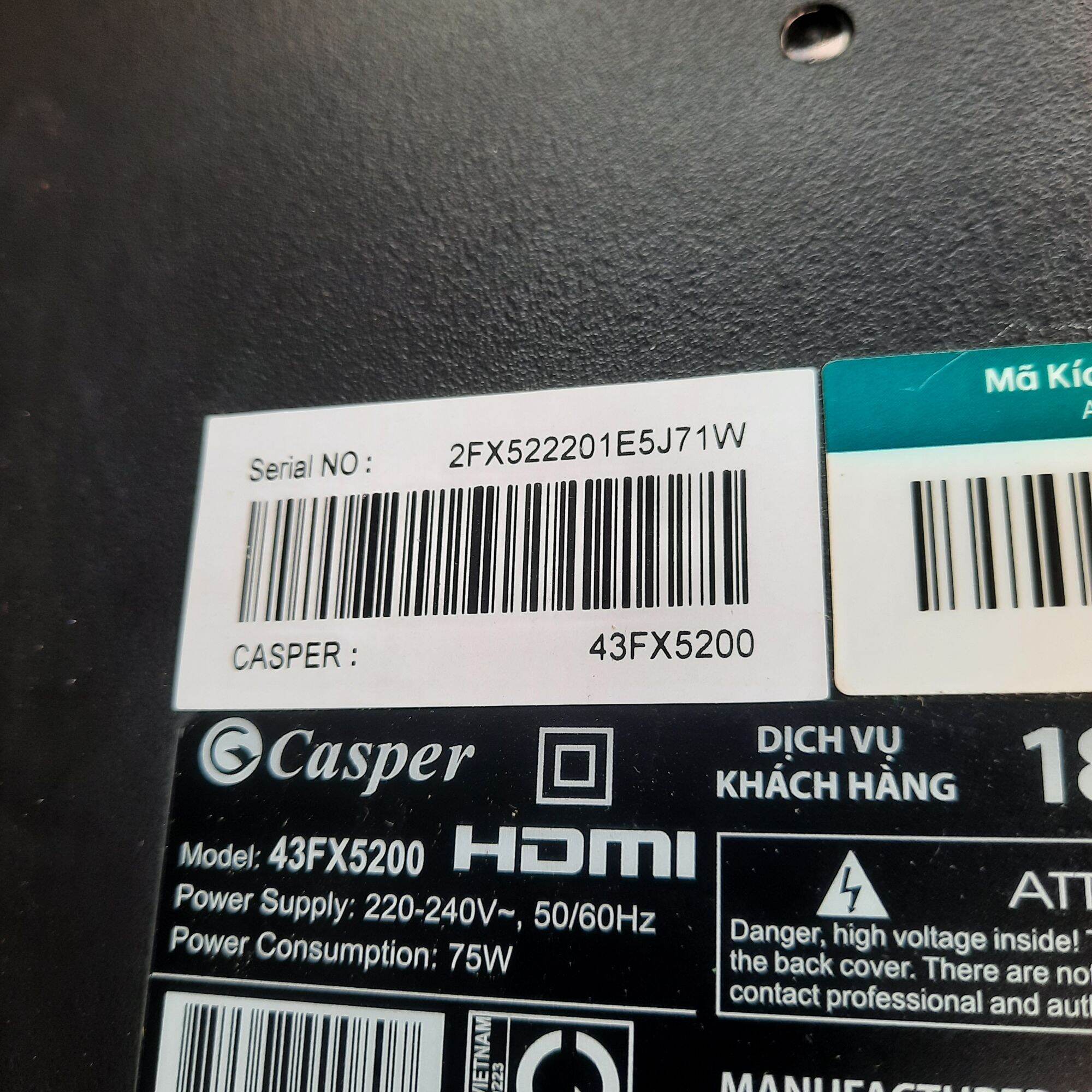 Bo mạch tivi Casper 43FX5200