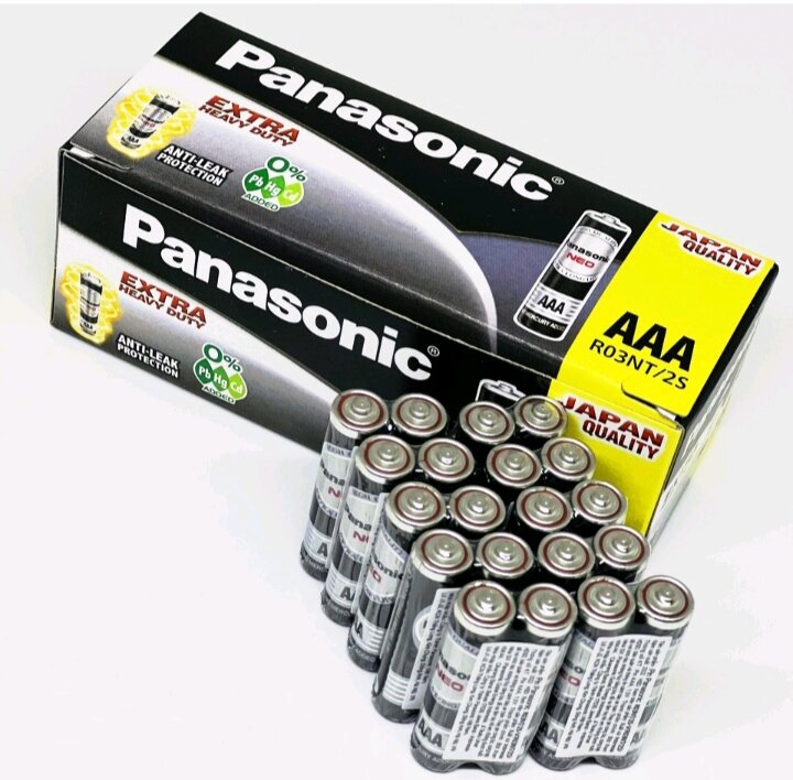 1 vỉ ( 2 viên) Pin Panasonic AAA ( màu đen)