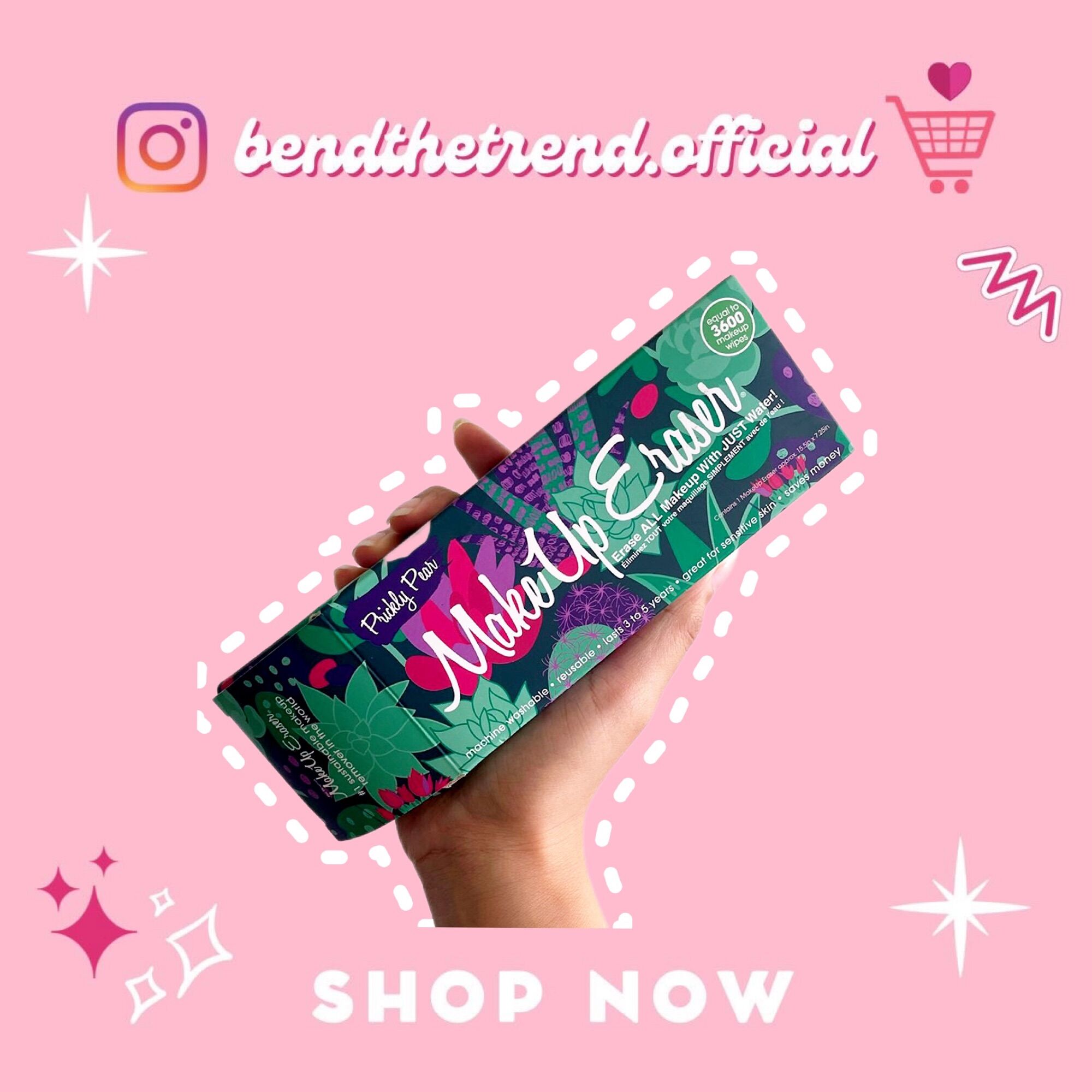 Khăn tẩy trang make up eraser prickly pear