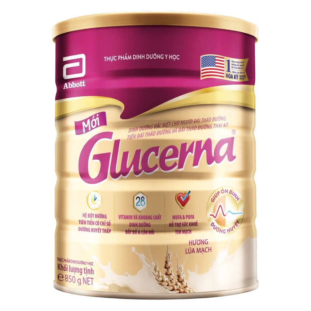 Sữa Bột Glucerna Hương Lúa Mạch 850g