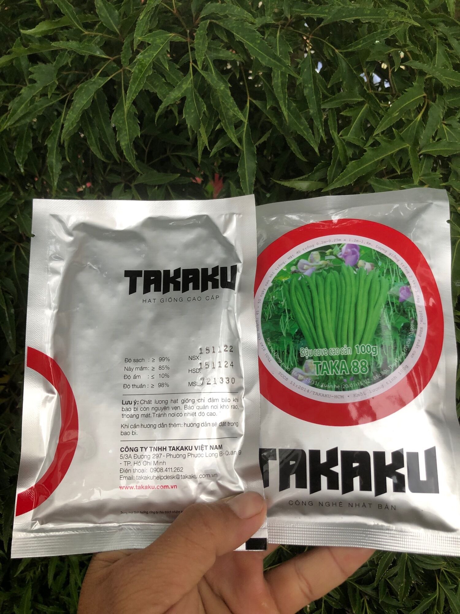 Hạt giống đậu cove nhật taka 88 100gr