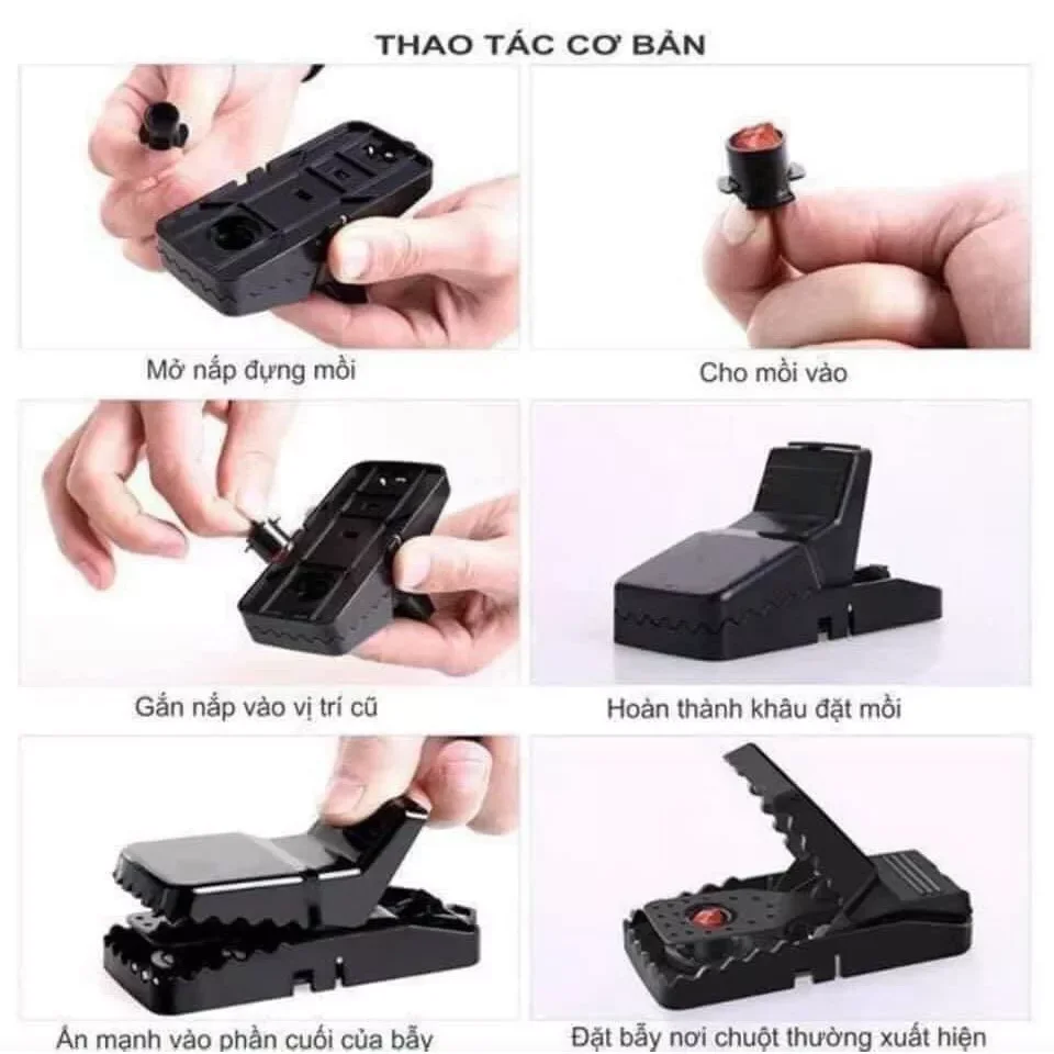 KẸP CHUỘT SIÊU NHẬY(bẫy chuột cống . chuột nhà)