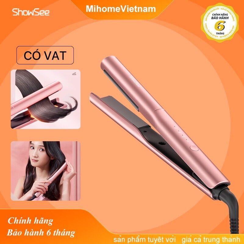 Máy làm tóc duỗi tóc, kẹp thẳng, ép tóc, uốn cúp làm tóc xoăn lọn đa năng Xiaomi SHOWSEE - tạo kiểu tóc