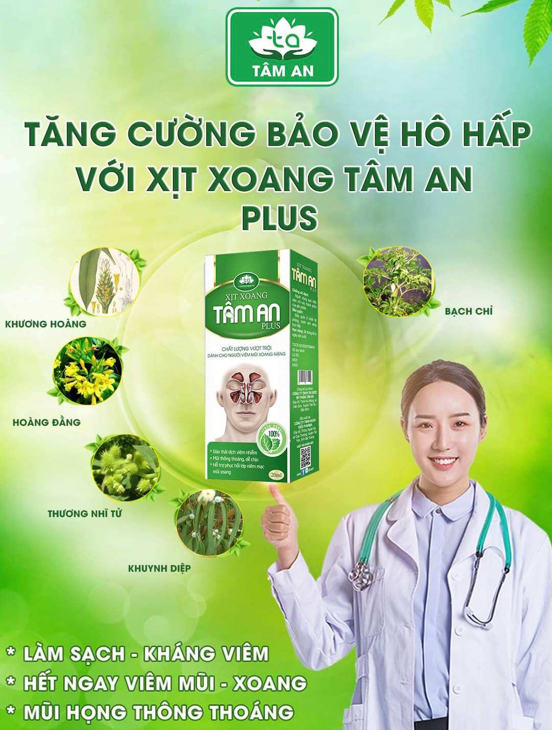 Xịt xoang Tâm An plus