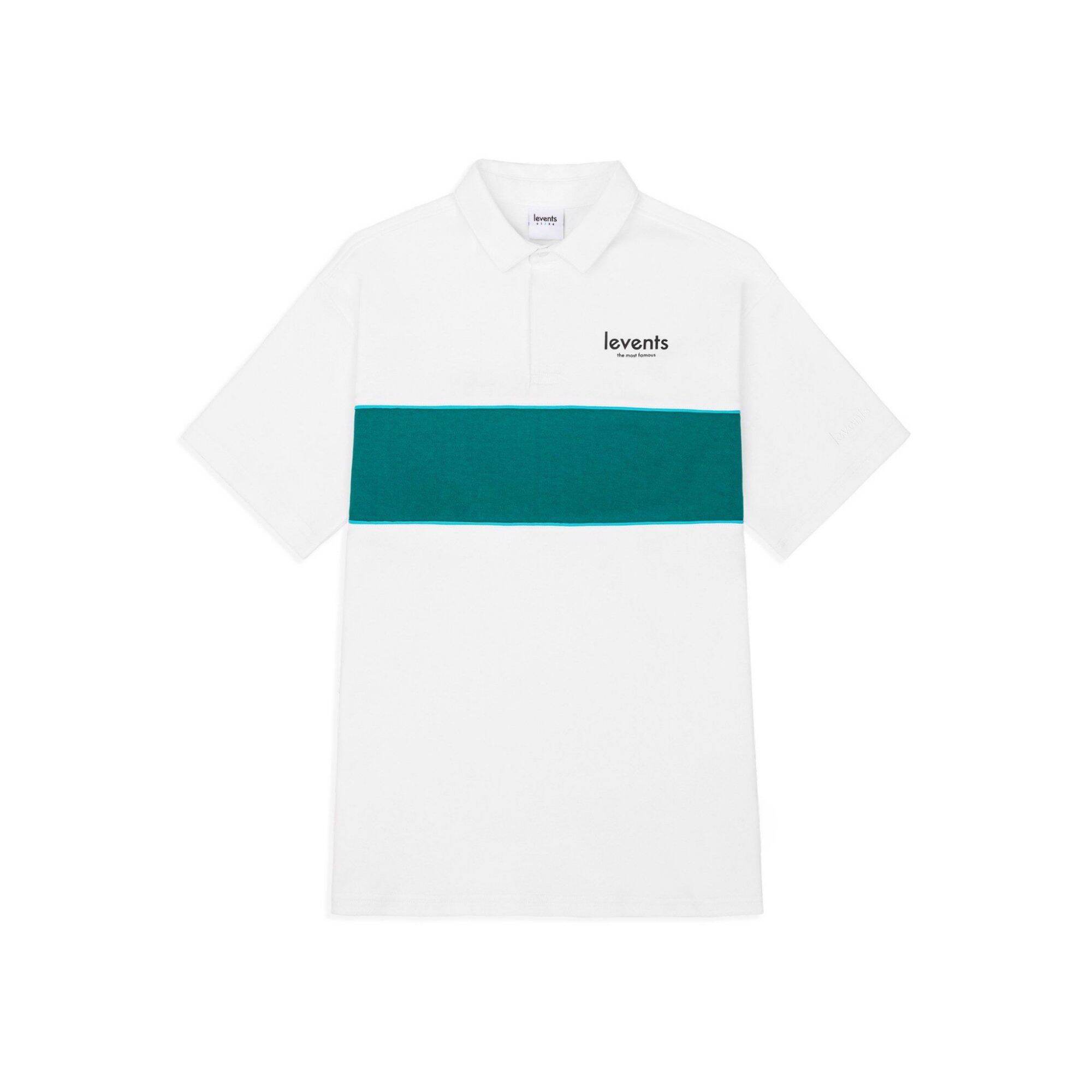 POLO LEVENTS STRIPE WHITE/BLACK