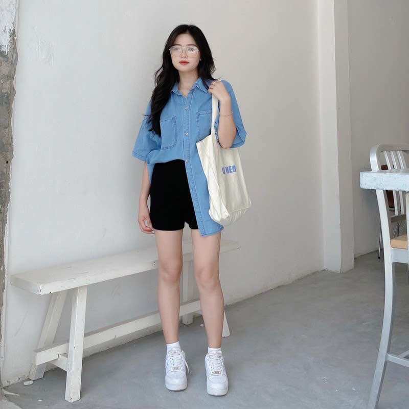 Áo sơ mi chất jean