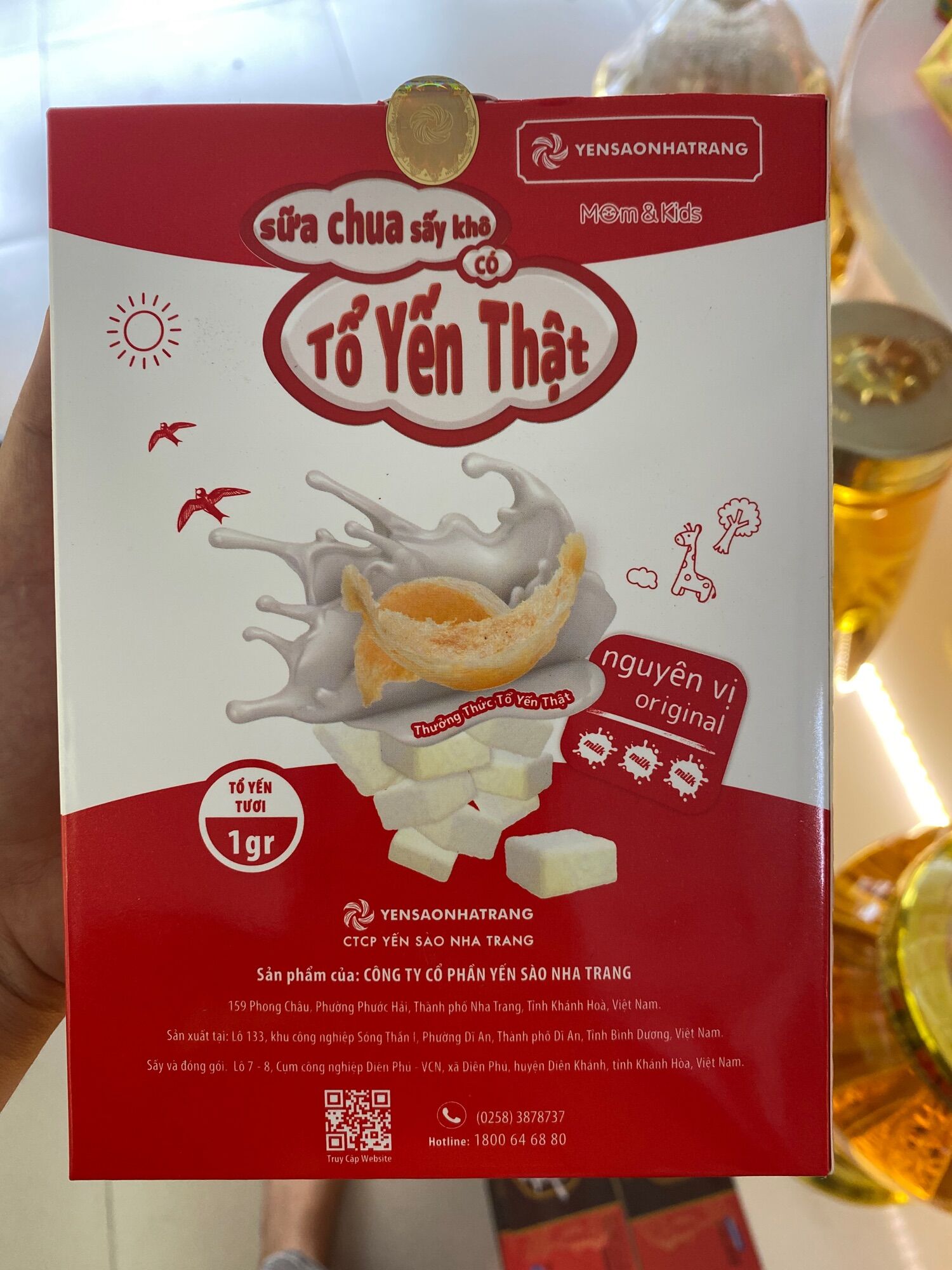 Sữa Chua Tổ Yến Sấy Khô