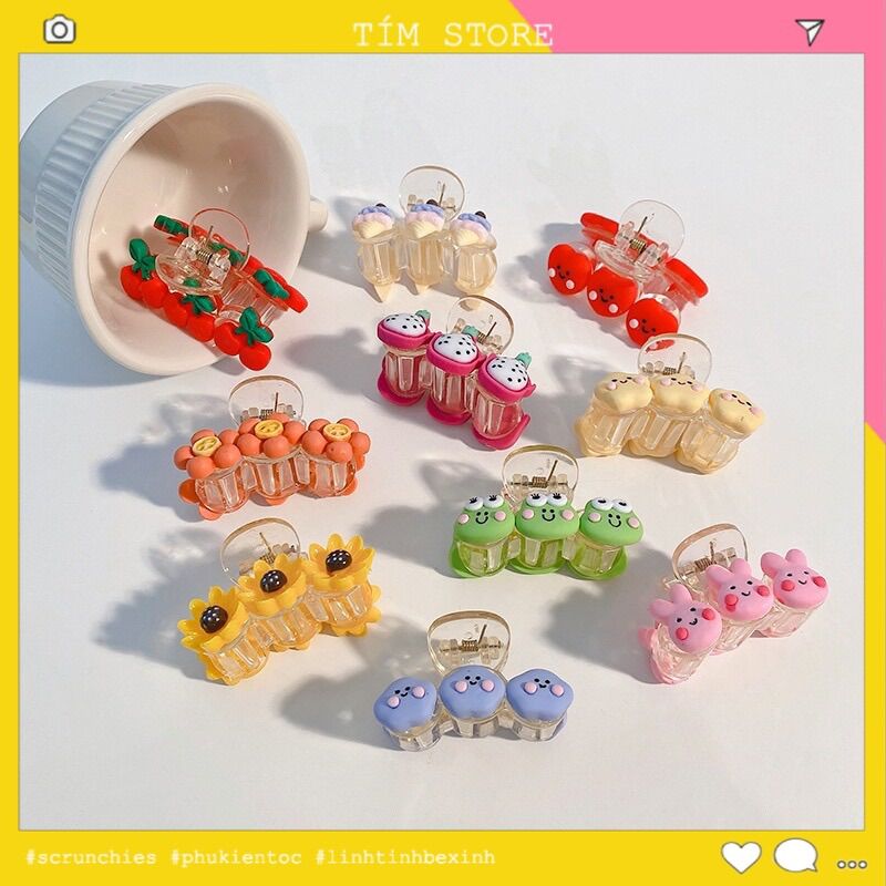 z {Ảnh thật} KẸP TÓC MÁI, BẤU TÓC CUTE HÌNH THÚ  HOT TREND, ULLZANG