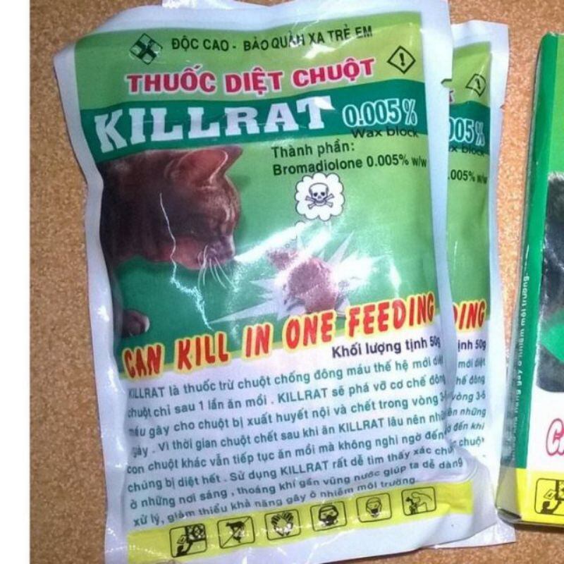 Thuốc Diệt Chuột KILLRAT 0,005% (Hộp 2 Gói)