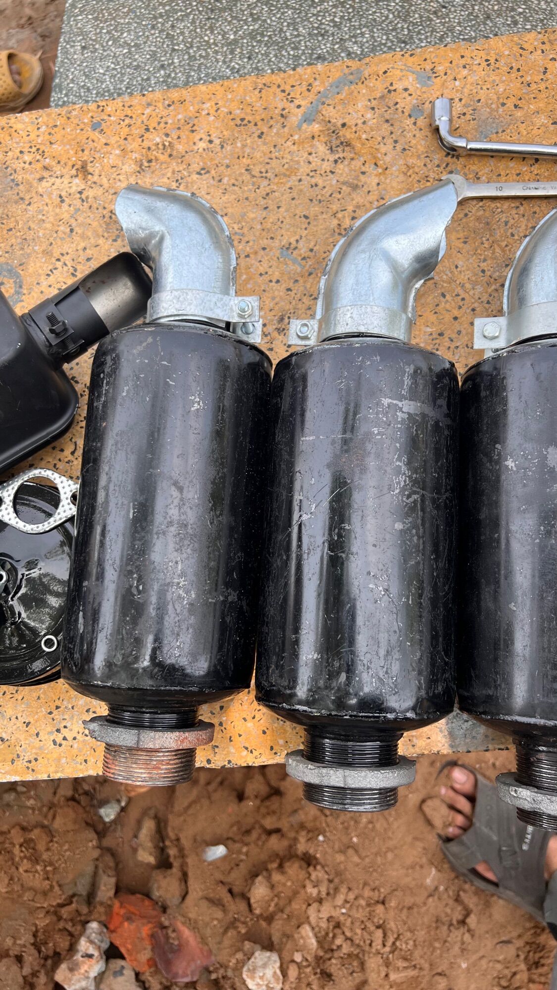 Bô giảm thanh D12,D15,D20,D24,D28,D30 họng sắt