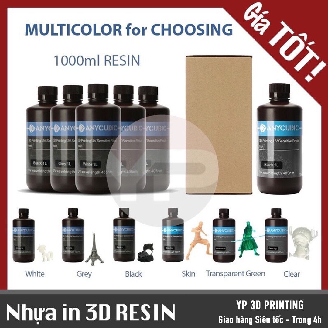 Anycubic Basic Sensitive Resin 1000ml - Nhựa in 3D Resin Anycubic