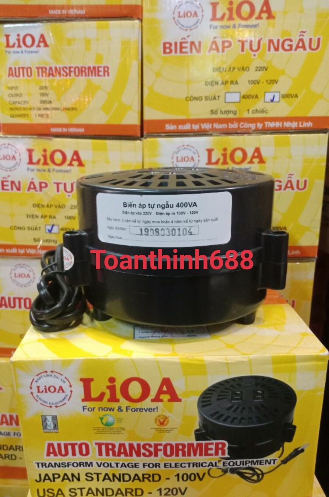 [HCM]Biến áp đổi nguồn Lioa 600VA-400VA-200VA