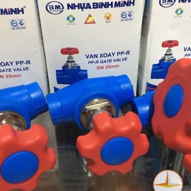 Van xoay PPR nước nóng Bình Minh phi 20, 25, 32