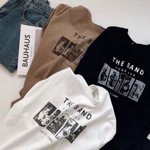 Áo thun nam nữ The Band , áo phông rộng unisex