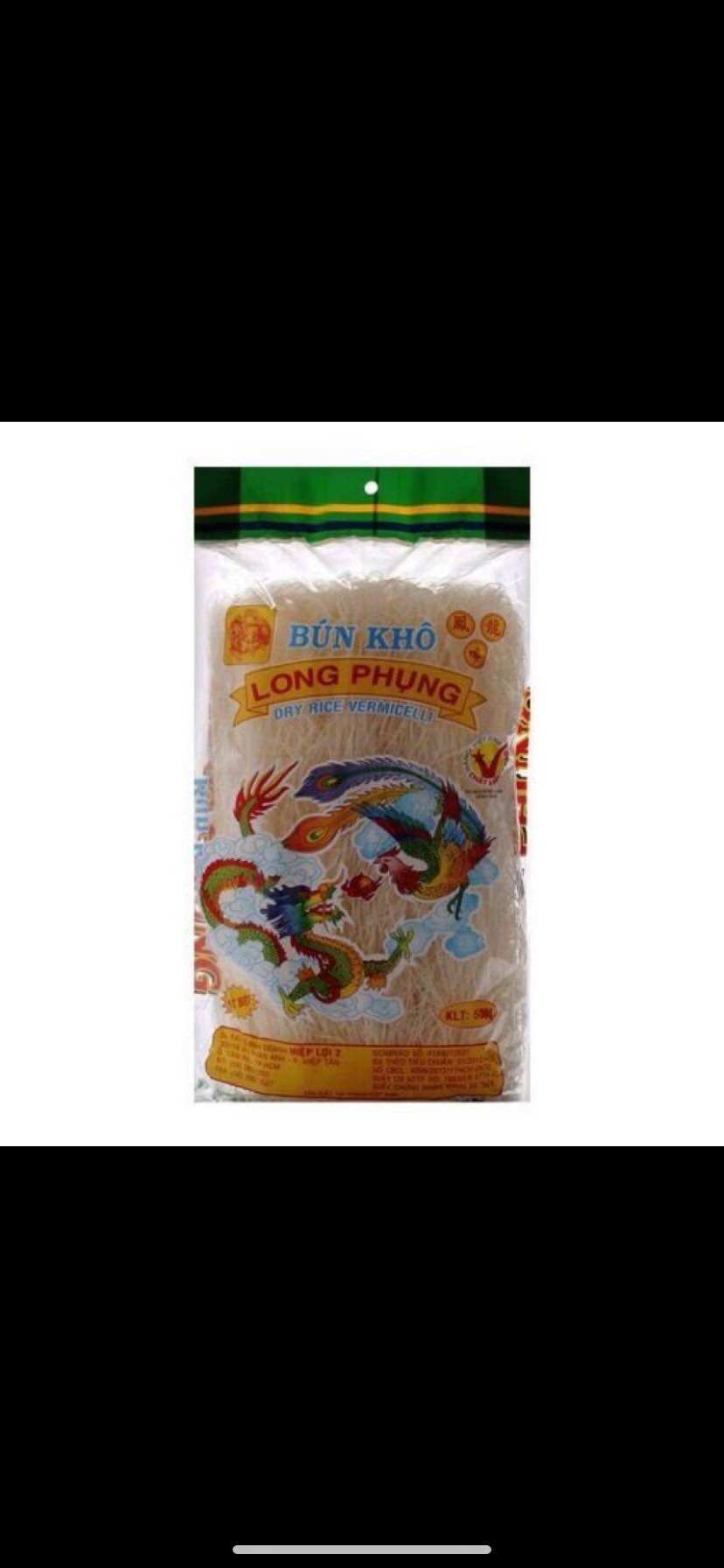 Bún gạo khô hiệu Long phụng 500g