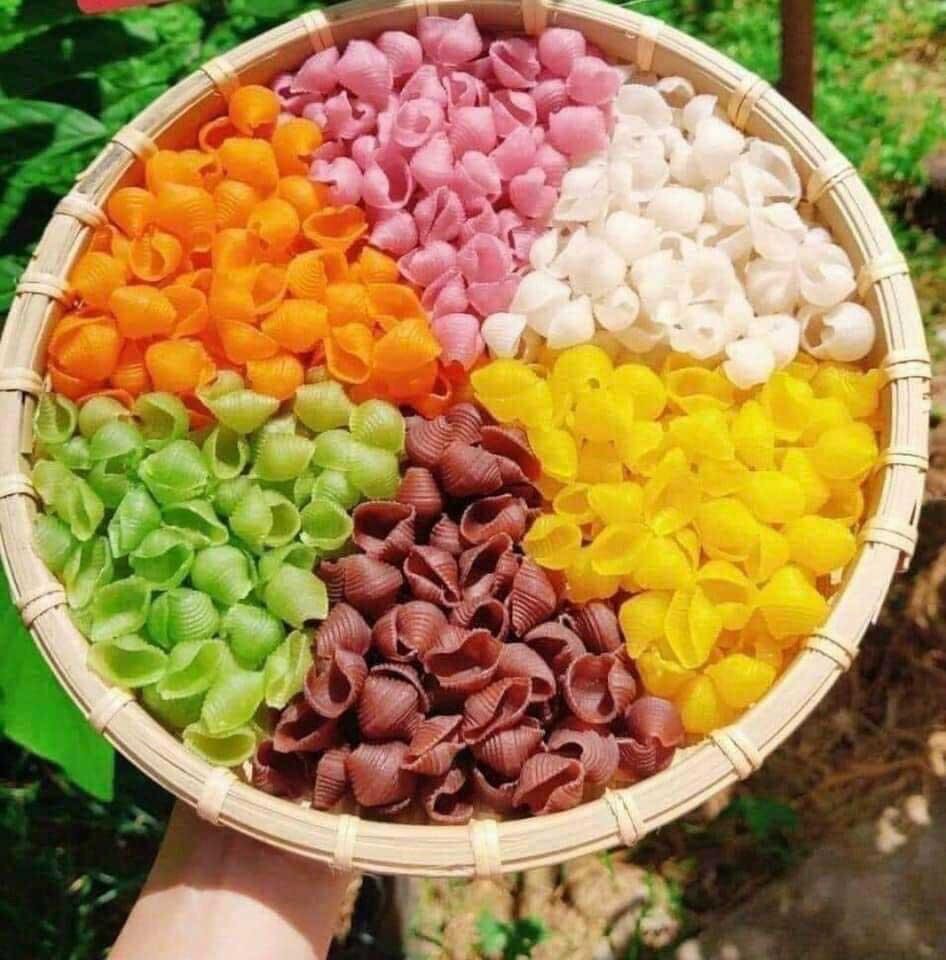 NUI SÒ RAU CỦ  1kg ( nui rau củ tự nhiên ) 🐚🐚