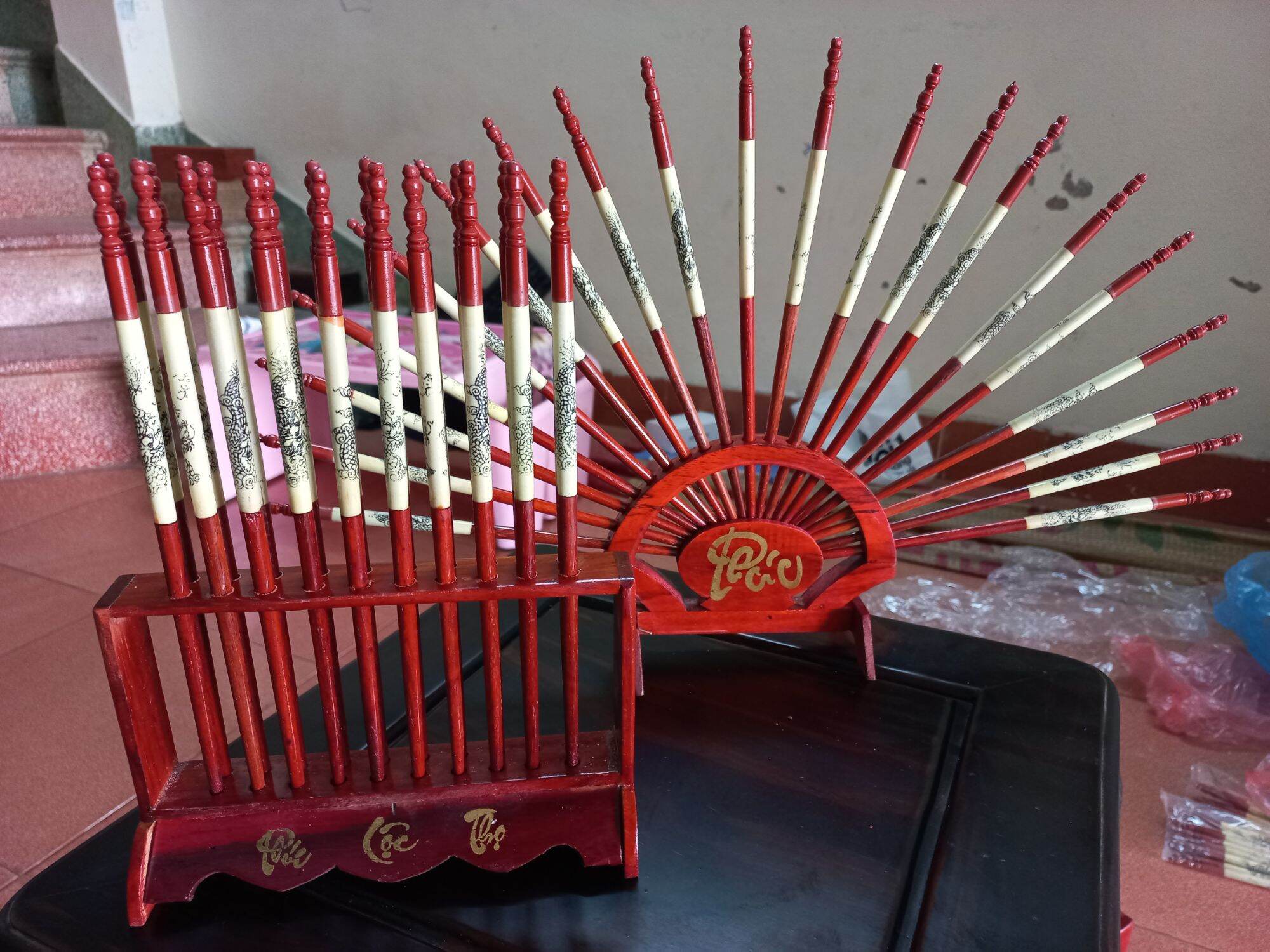 Bộ đũa thờ gỗ hương ,
