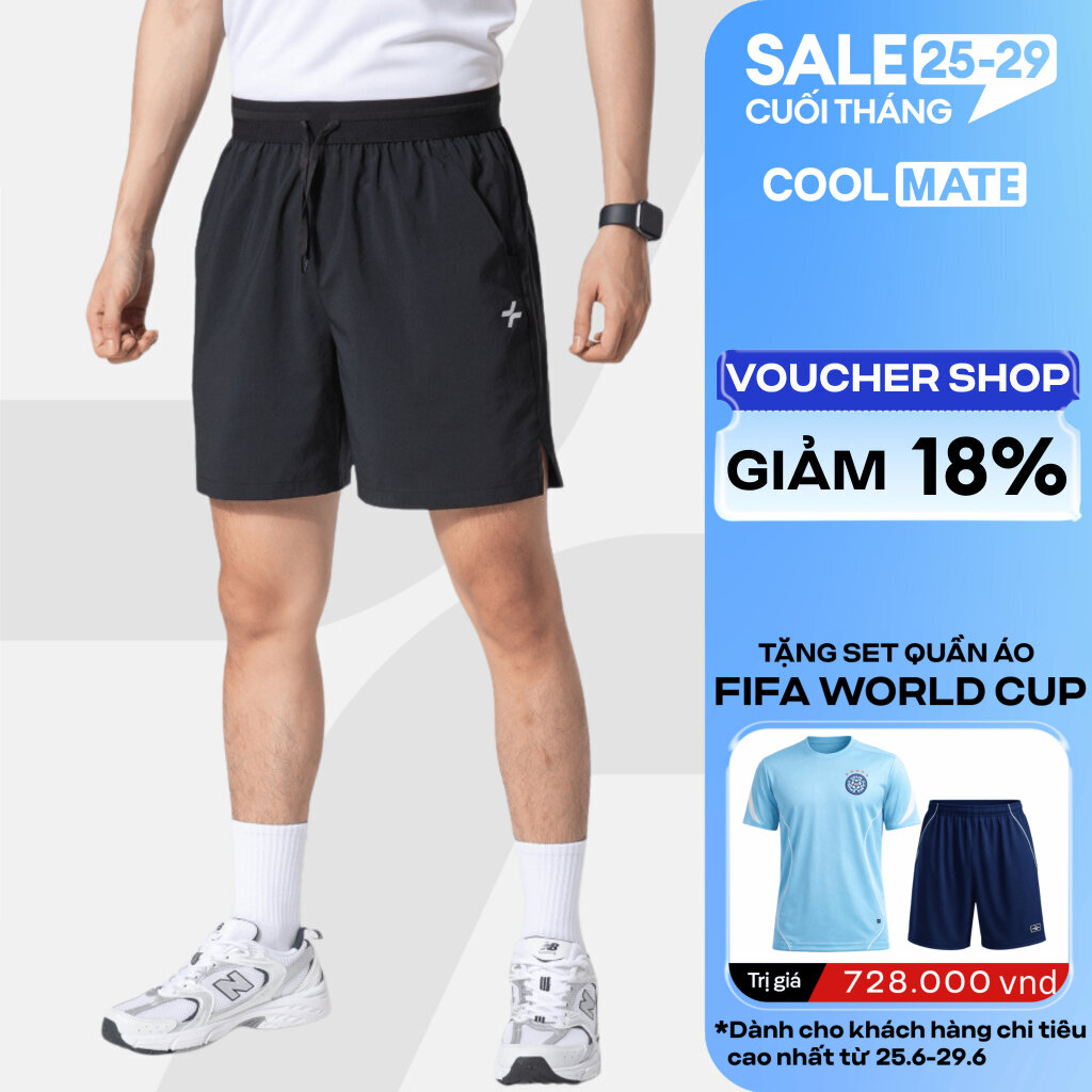 Quần shorts thể thao nam 6 inch đai siêu co giãn, thấm hút, thoáng khí, nhanh khô - Coolmate