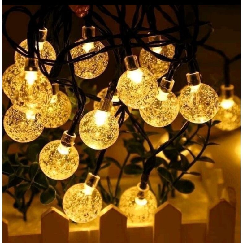 Đèn led trang trí kiểu bi bọt màu vàng , đủ màu , dây 10 mét