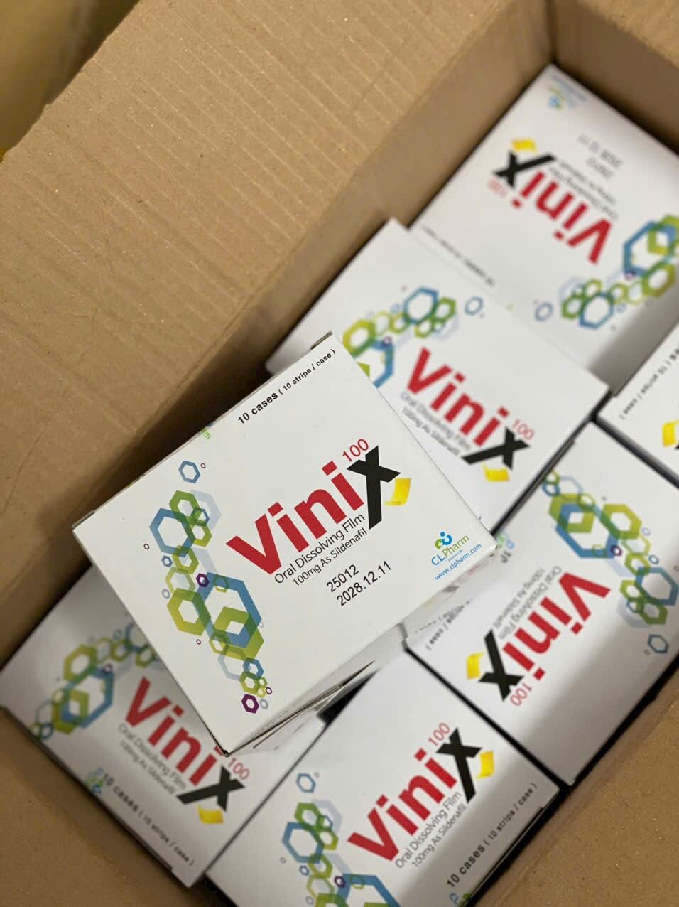TEM XE VINIX 100 MG CHÍNH HÃNG HÀN QUỐC HỘP 10 TEM