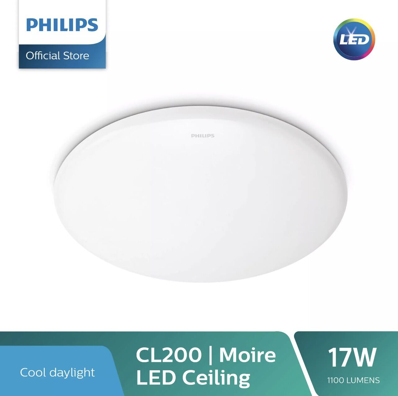Đèn led ốp trần cl200 17w 6500k philips. đèn ốp trần 17w phi 320mm philips. sản phẩm chính hãng philips.