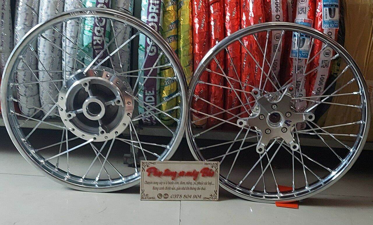 Bánh căm máy  WINNER căm đùm mạ crom niềng union  gắn như zin gồm căm đùm niềng