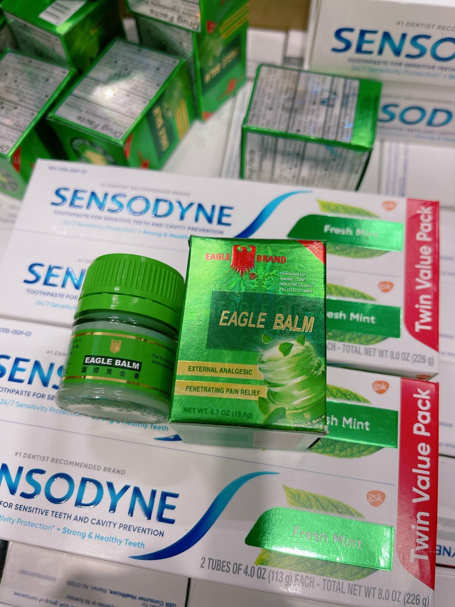 [Date 2027] Dầu Cù Là Xanh Mỹ Con Ó Eagle Balm 19,8gr