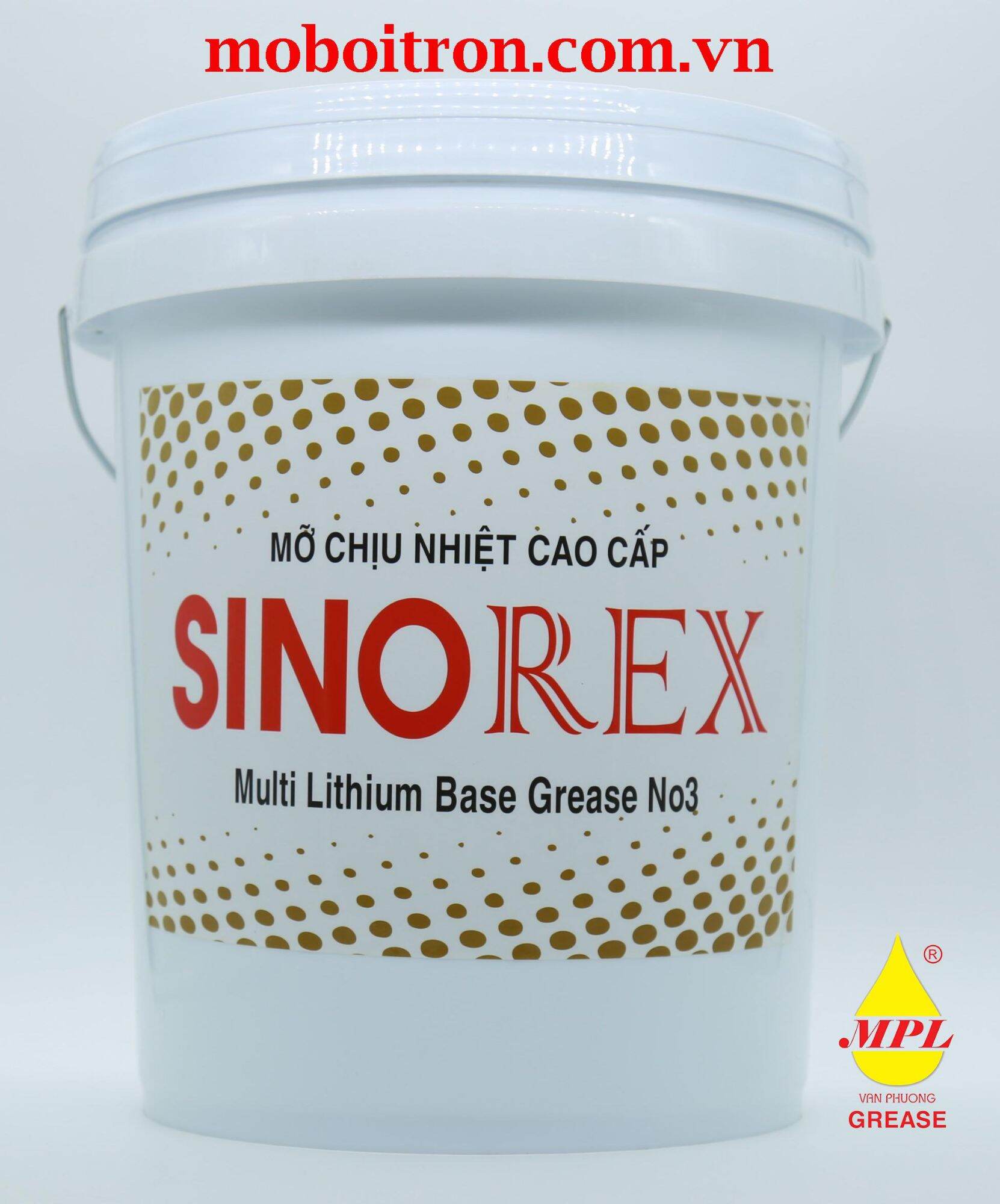 mỡ chịu nhiệt cao cấp Sinorex lon 400gr