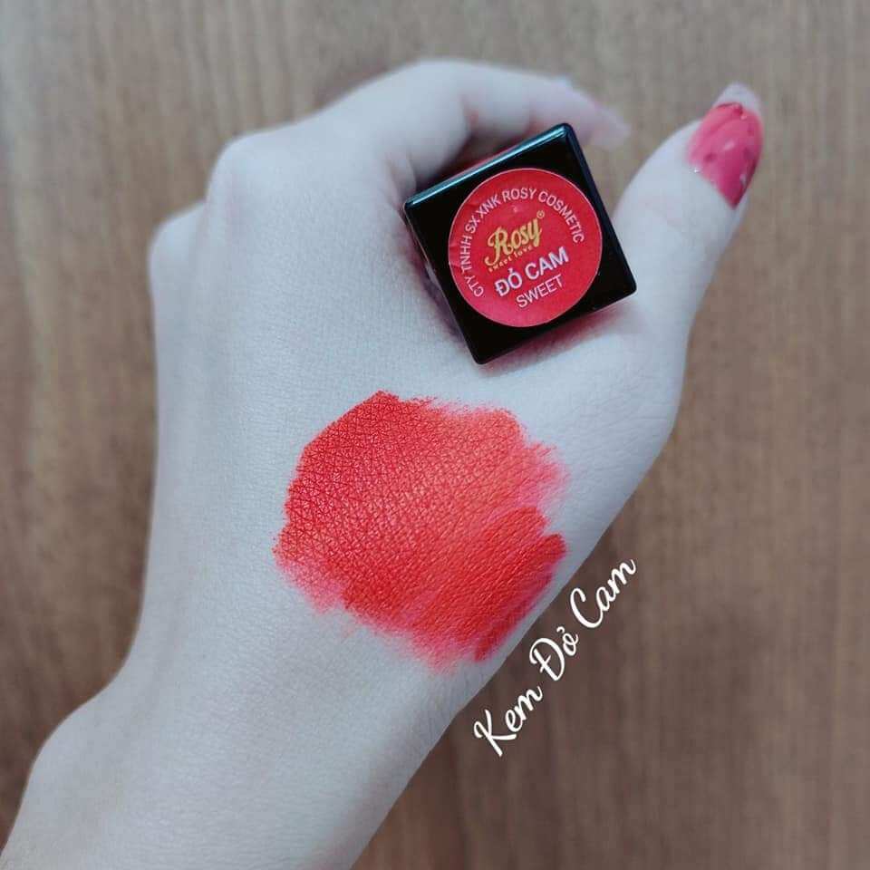 son kem lì đỏ cam Rosy