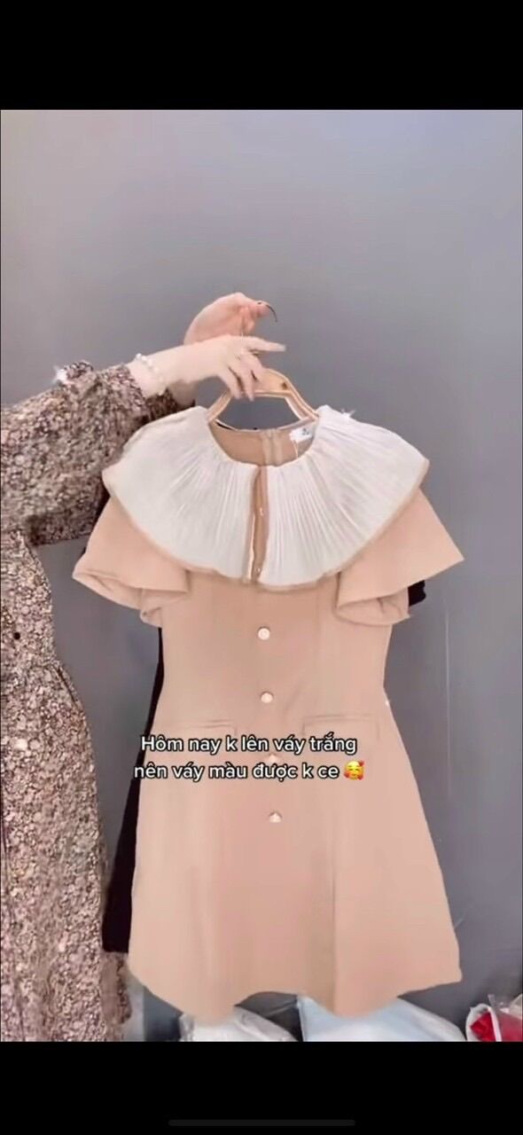 Đầm cổ xoè dáng chữ a - da777