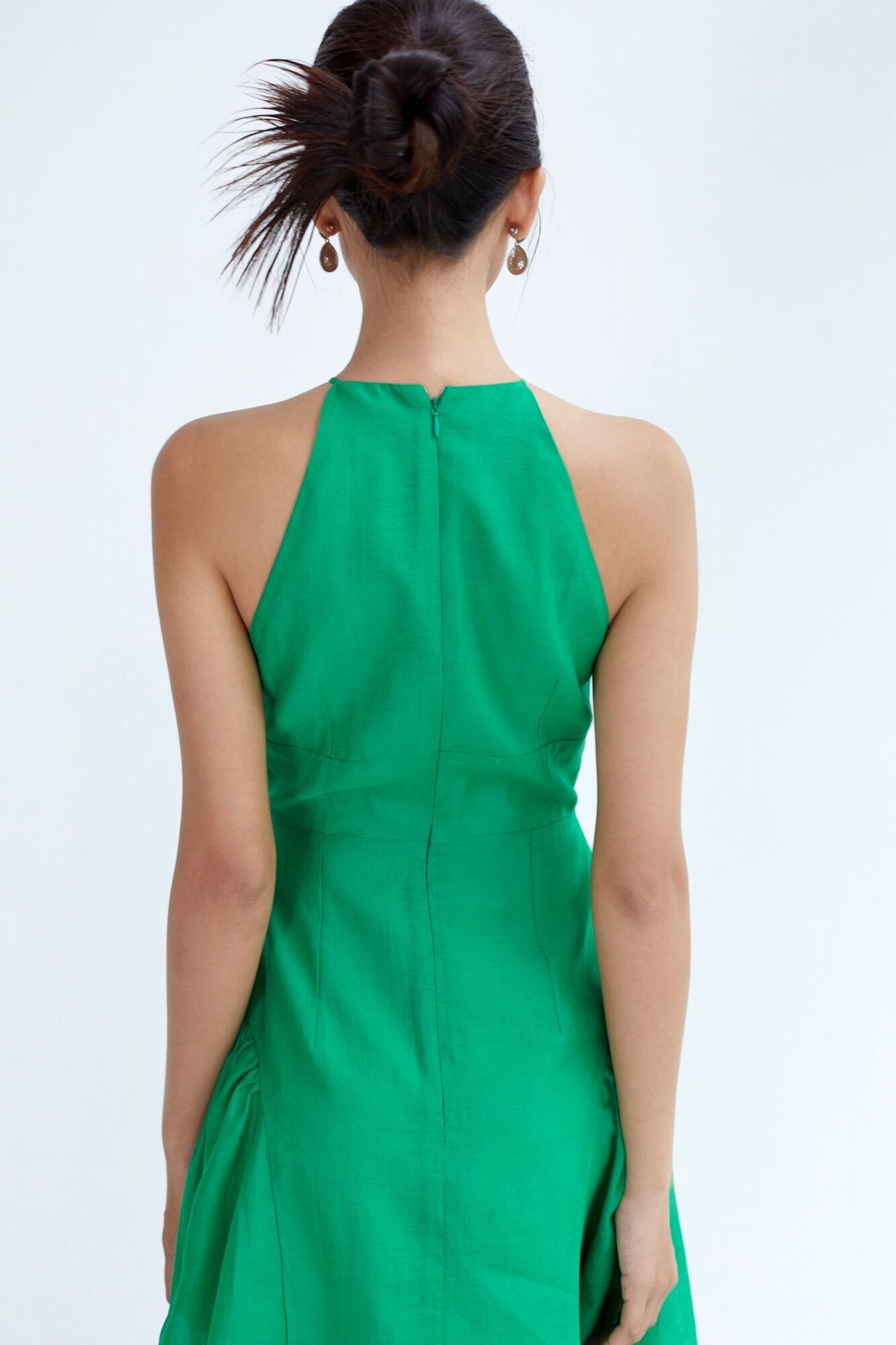 LALLA - Đầm cổ yếm Anisa corset eo xoà nhẹ nữ