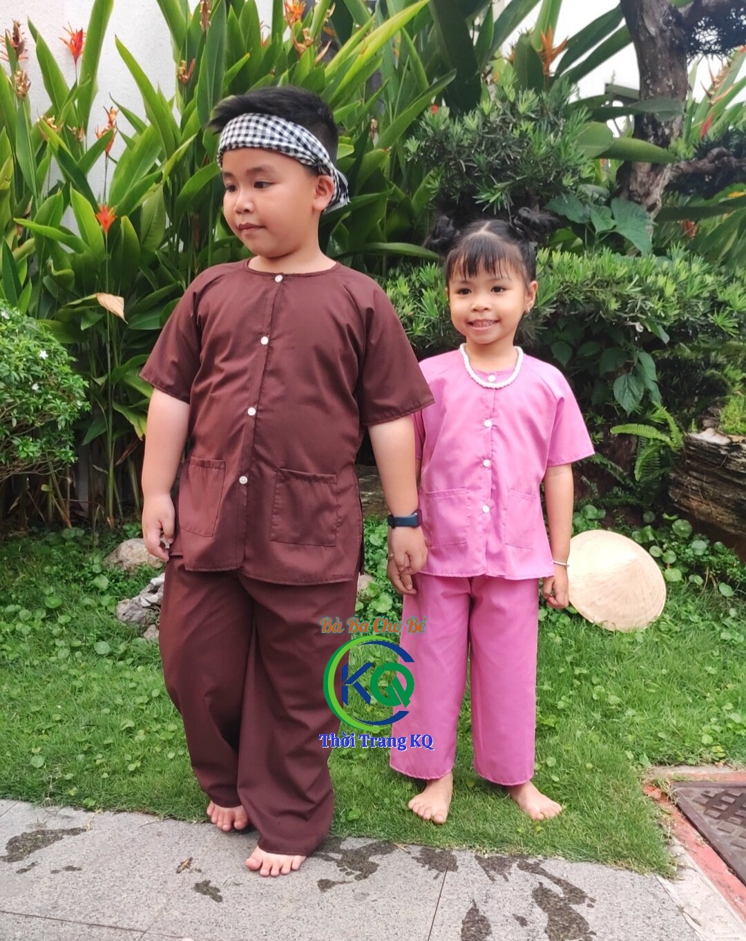 Bà ba kate cho bé trai/bé gái 8-45kg - vải kate silk