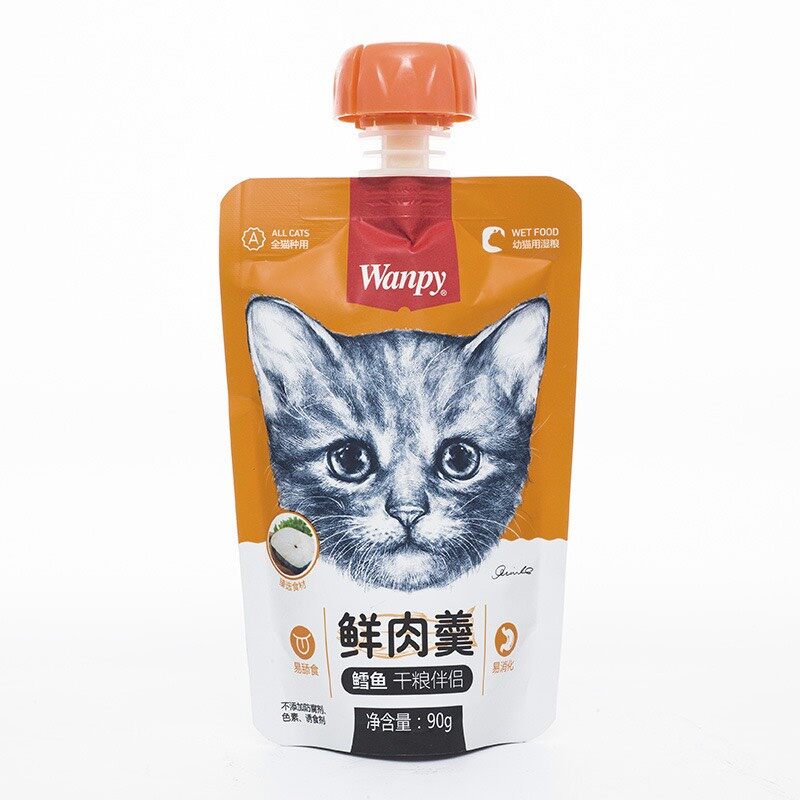 Soup thưởng cho mèo Wanpy nắp vặn gói 90gr
