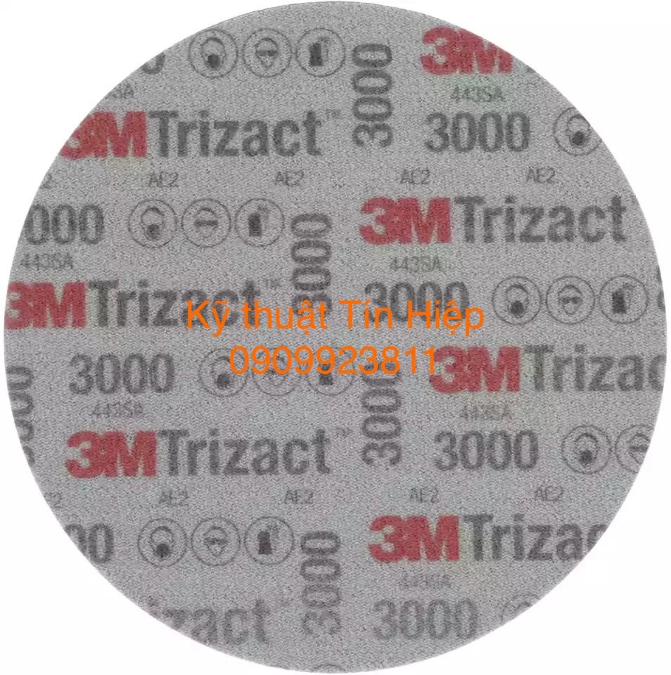 Giấy nhám đĩa đánh bóng siêu mịn 3M Trizact Foam Disc P3000 (Hộp 15 tờ)