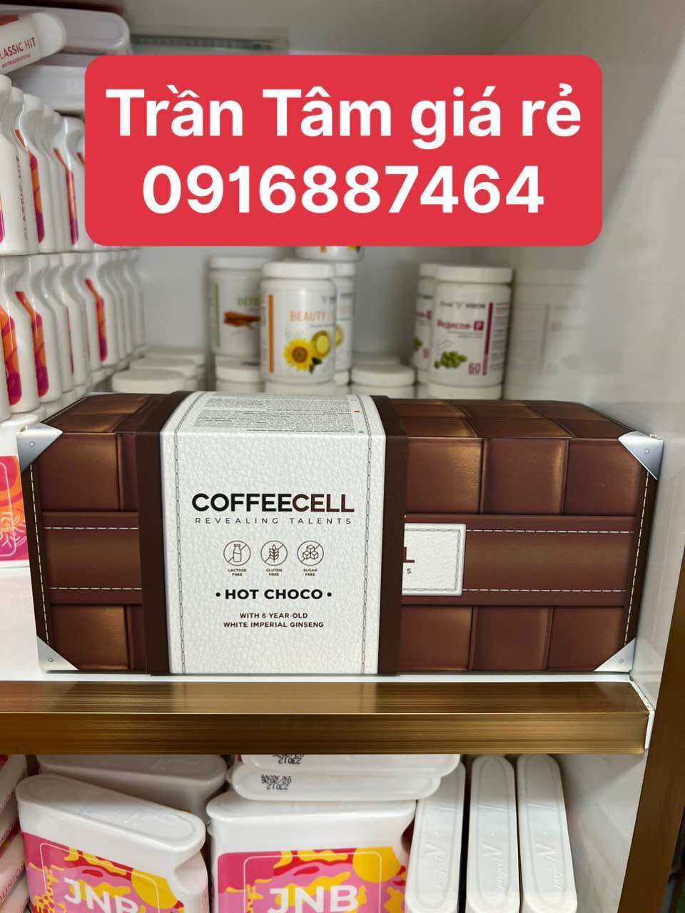 Cà phê COFFEECELL Hot Socola Nhân Sâm Hoàng Đế Hương Vị Đậm Đà Giảm Căng Thẳng Cải Thiện Tâm Trạng