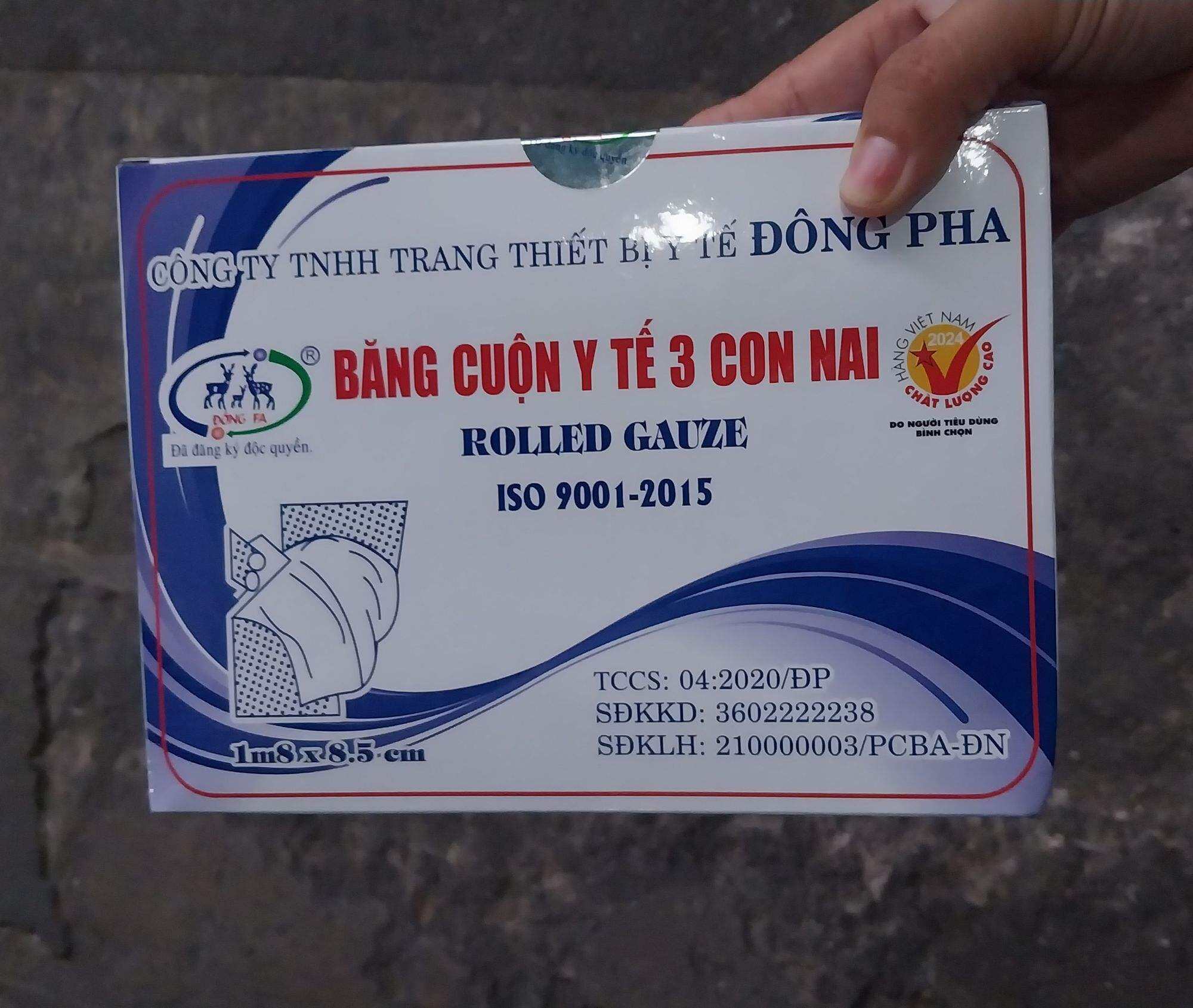 gạc cuộn  y tế 3 con nai Đông pha