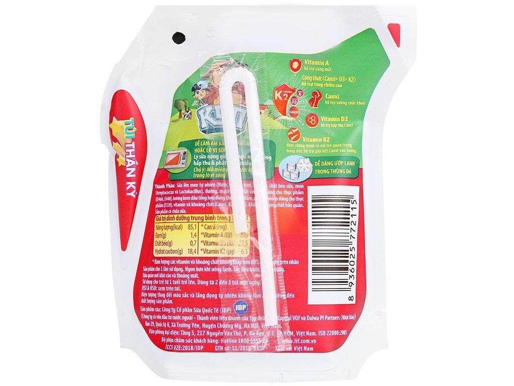 [HCM]Combo 8 túi sữa chua uống LiF Kun 110ml