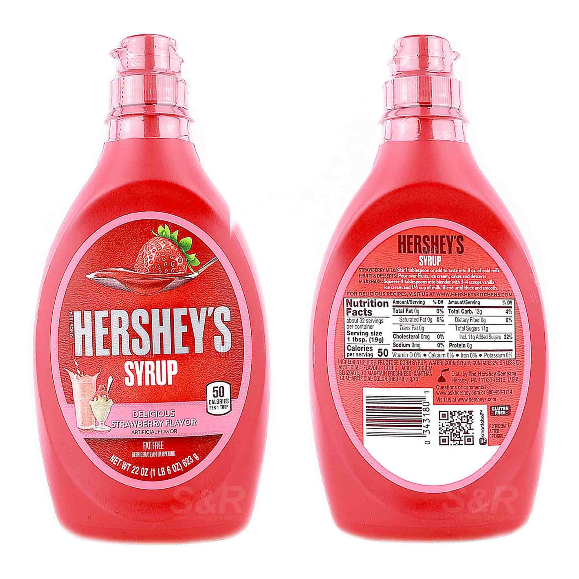 Sốt topping Si-rô Hershey's Strawberry (dâu) 623g
