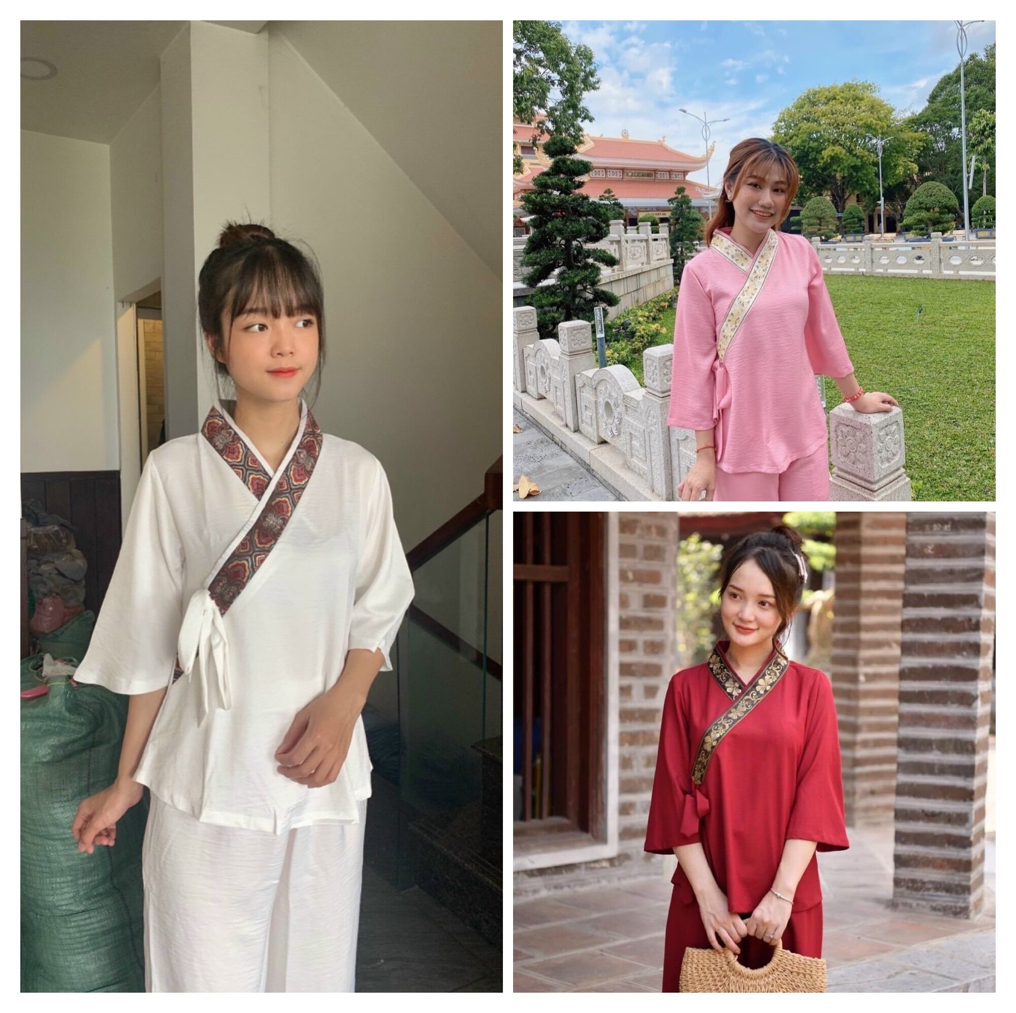 Đồ lam,áo tráng phật tử#LN- pháp phục đi chùa,chuyên đồ phật giáo,đồ lam cao cấp