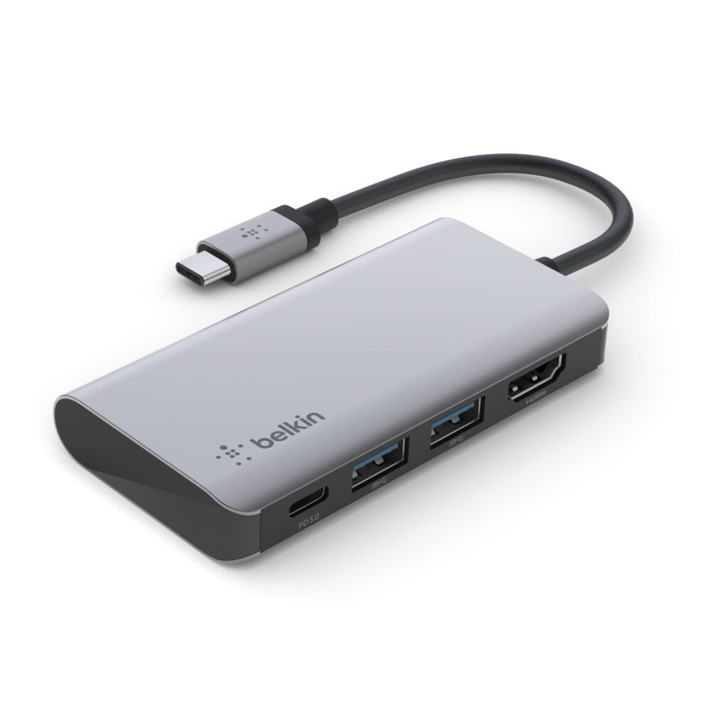 [Chính hãng] Hub chuyển Belkin USB-C 4 in 1 Multiport Adapter 100W