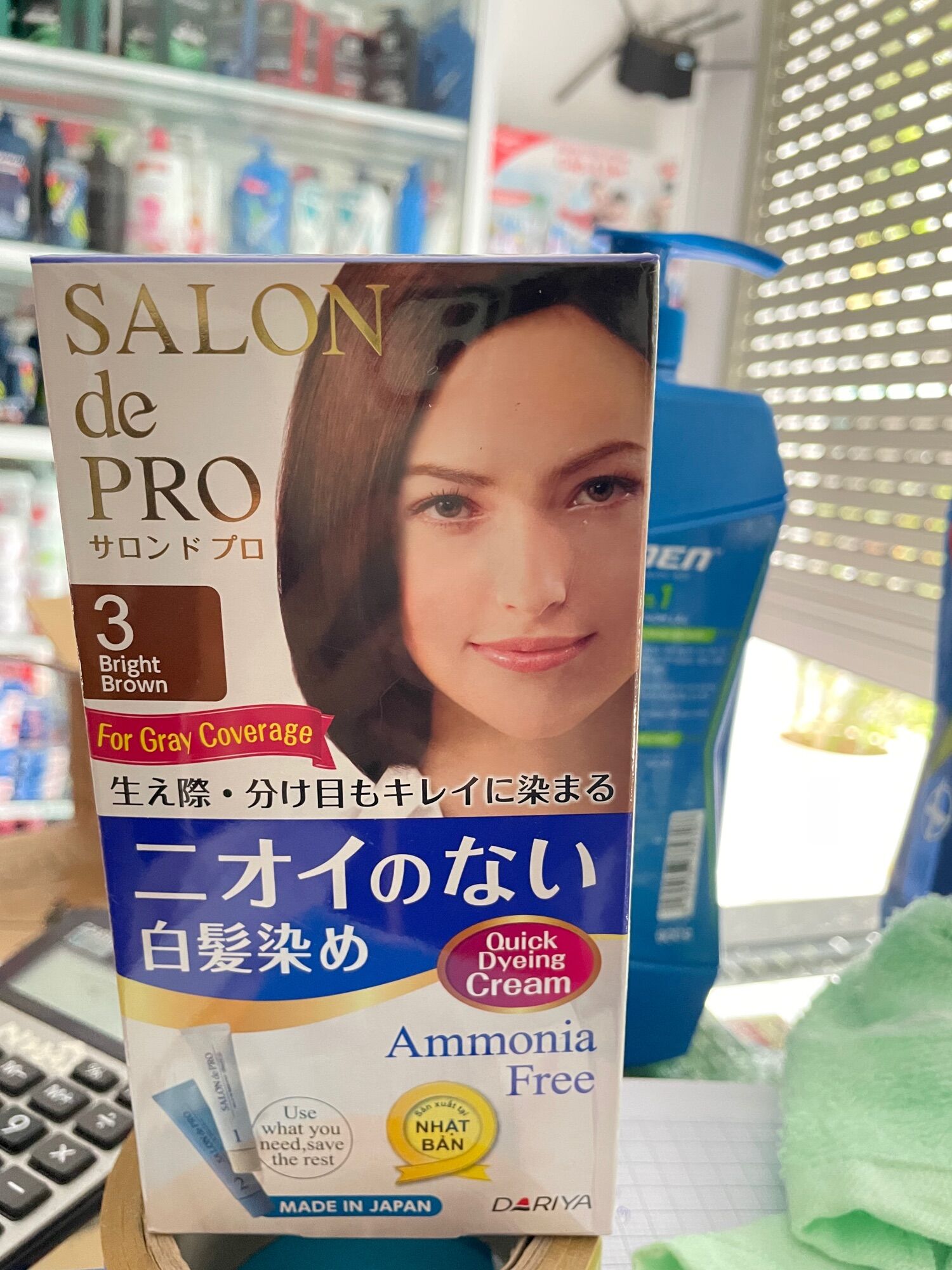 [Chính Hãng_ Hàng Nhật] Thuốc Nhuộm Tóc Phủ Bạc Cao Cấp Không Mùi SALON de PRO-