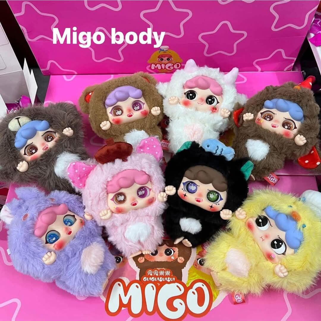 [28.bb] Hộp quà Blind.box TOY MIGO body siêu dễ thương (giao hàng nguyên hộp 1con ngẫu nhiên trong set 8mẫu)